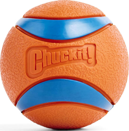 Chuckit! Ultra Ball Dog Fetch Toy, Large 3In, for 60-100Lbs Dogs, Floats