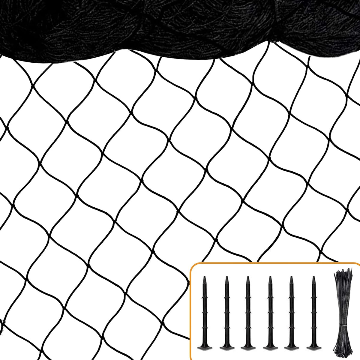 BSTPCOO Bird Netting for Chicken Coop, 25'X50' with 2.4" Square Mesh