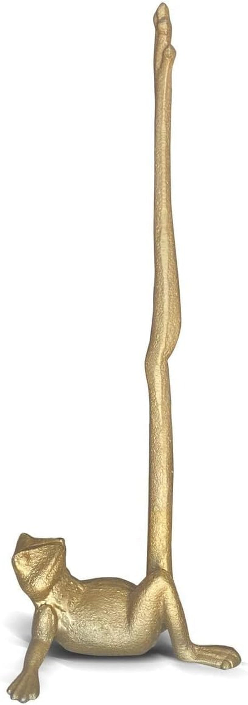 Wallcharmers Gold Frog Paper Towel Holder & Metal Toilet Paper Holder Stand