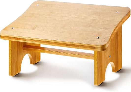 Yookeer Foot Rest under Desk, Nursing Foot Stool Wood for Adults
