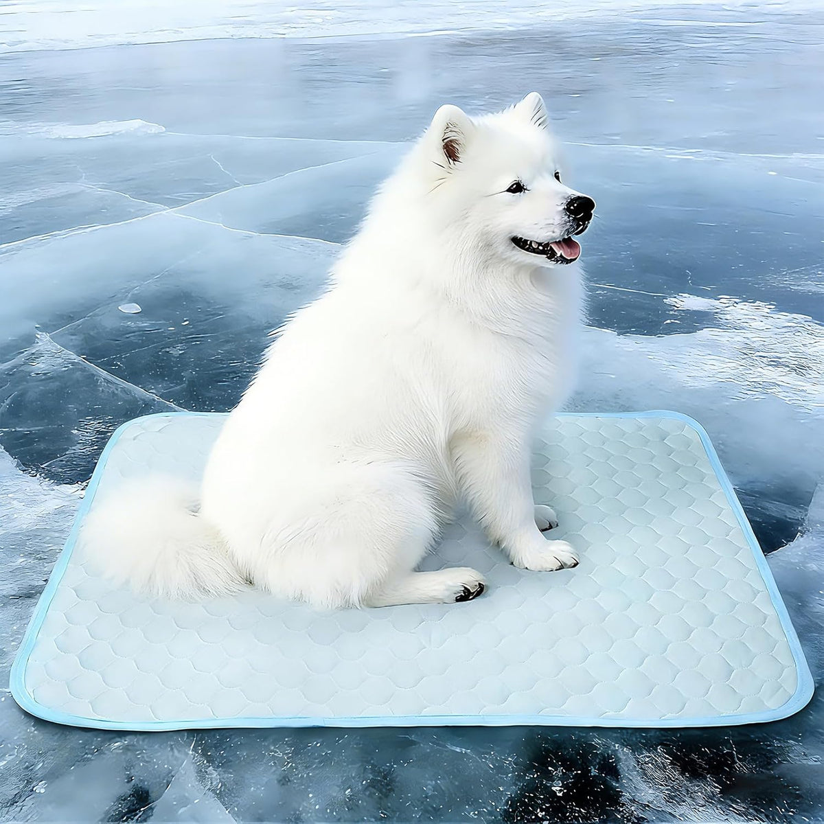 Dog Cooling Mat, 40''*28'' Cooling Pad for Dogs Breathable Dog Mat