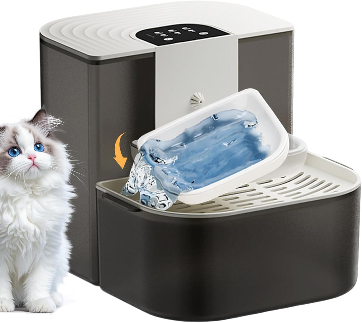 Filterless Cat Water Fountain Automatic Water Fountains for Cats