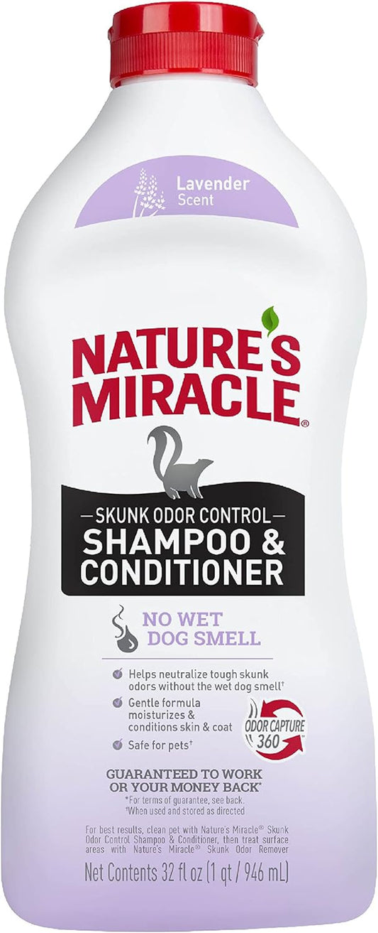 Nature'S Miracle Skunk Odor Control Shampoo & Conditioner, 32 Oz