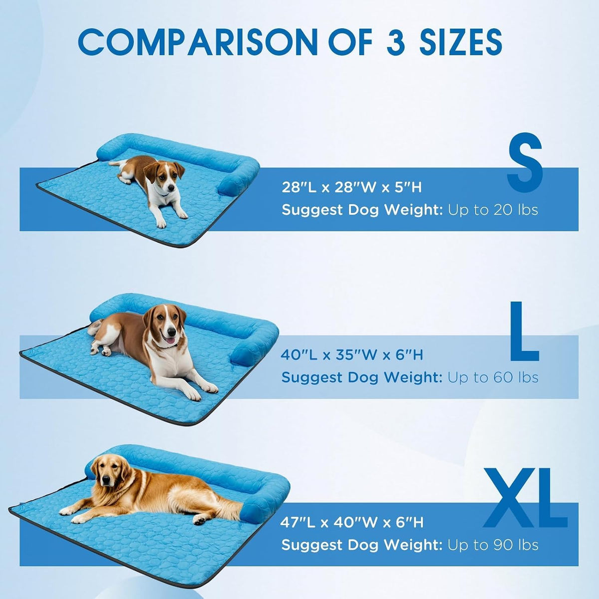 Cooling Dog Bed, Small-28 X 28 Inch