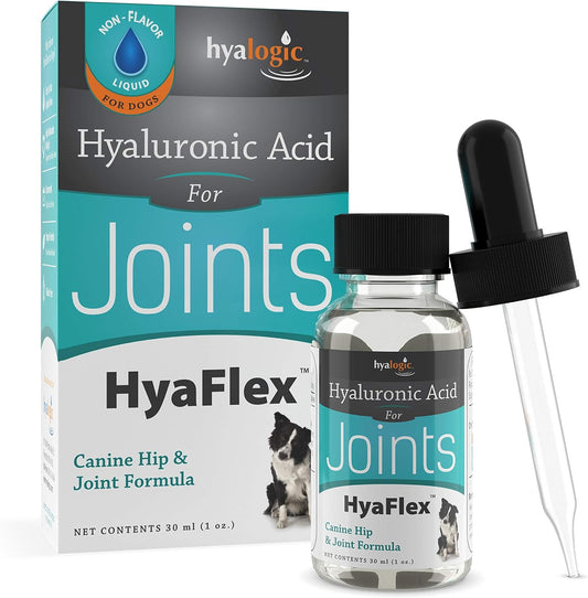 Hyalogic Hyaflex Hyaluronic Acid for Dogs - Premium Pet Supplies for Joint, Skin, Eye, and Coat Maintenance - Natural Joint Supplement for Dogs to Enhance Mobility (30Ml)
