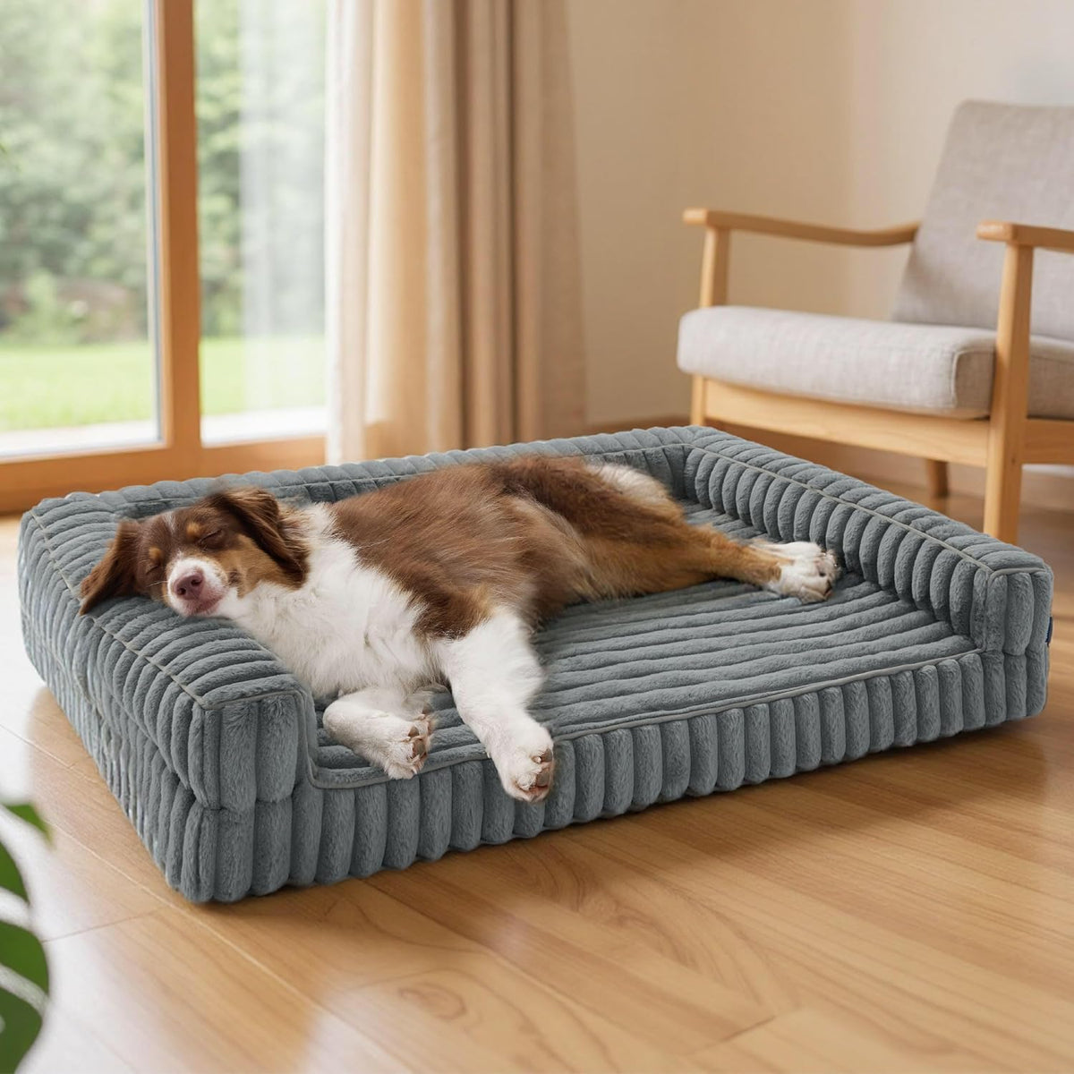 Bedsure Comfyfleece® Memory Foam Orthopedic Dog Beds Large Sized Dog 35"