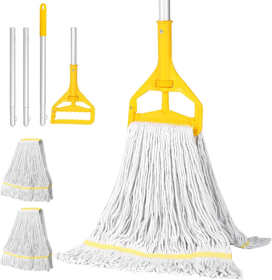 Commercial Mop Industrial Heavy Duty Mop-3 Extra Large Cotton Looped Heads