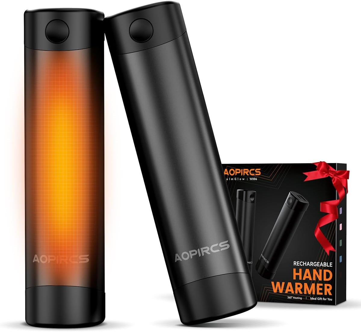 Rechargeable Hand Warmers - 2 Pack Electric Pocket Warmer, 360° Heating, 2X 5000Mah 18Hrs Long Last, 3 Settings - Camping Essentials, Hunting Gear, Christmas Stocking Stuffers, Gifts for Men, Women