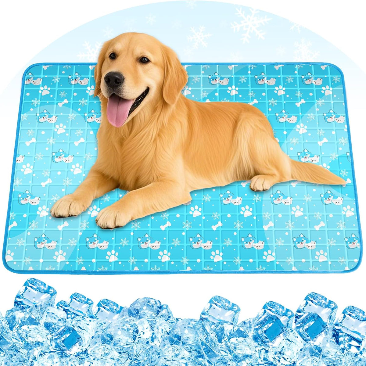 Dog Cooling Mat, Non Toxic Gel Cooling Pad for Small to Large Dog
