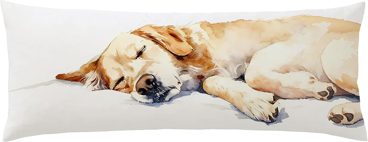 Funny Golden Retriever Body Pillow Cover 20X54