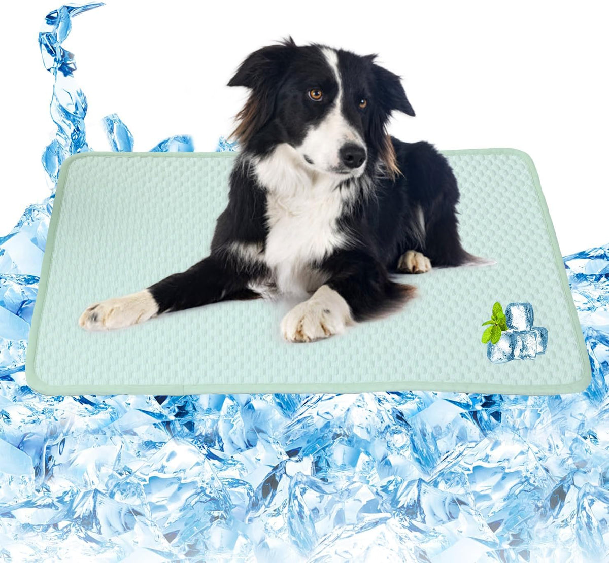 Dog Cooling Mat,Foldable Non-Slip Washable Arc-Chill Cool Pad 27.5X39.3 In