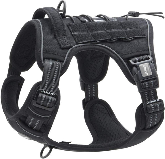AUROTH Tactical Dog Harness Medium Sized Dog No Pull Adjustable Dog Vest