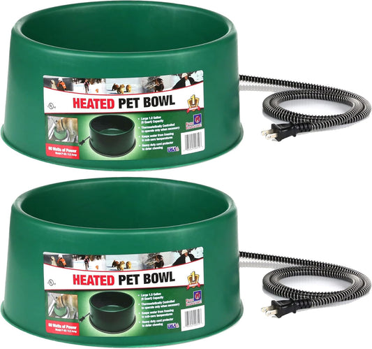Farm Innovators Heated Pet Water Bowl, 60W, 1.5 Gallon