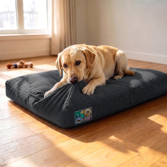 FURTIME Chew Proof Indestructible Dog Bed for Large Dogs, Dog Crate Pad