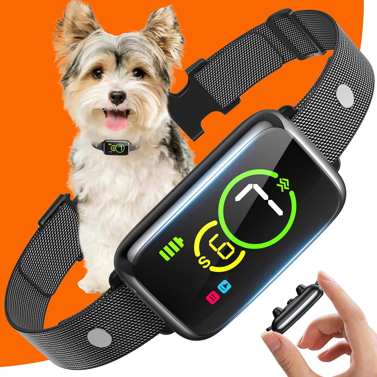 Dog Bark Collar, Smart anti Barking Device for Dogs with Fast Bark Recognition, Beep & Vibration Barking Collar | Help Turn Barking Chaos into Quiet Comfort for Small Medium Large Dogs