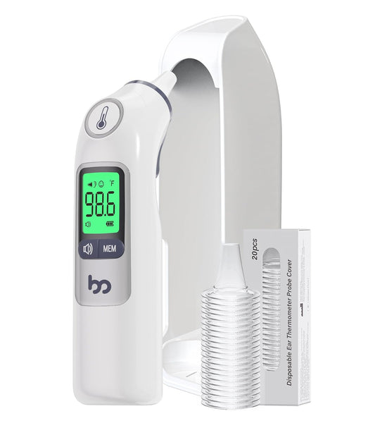 Femometer Digital Ear Thermometer for Adults and Kids, with Storage Case