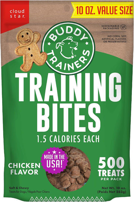 Buddy Biscuits Training Soft & Chewy Dog Treats, Chicken, 10 Oz, 500 Treats