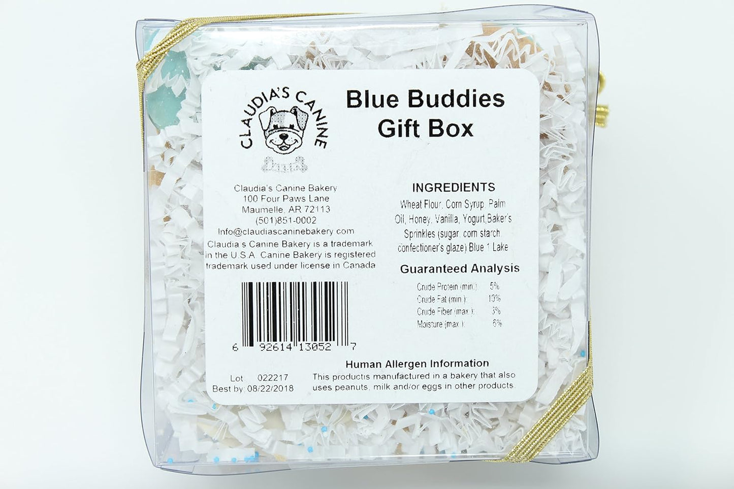 Claudia'S Canine Bakery - Blue Buddies Signature Gift Box of Gourmet Dog Cookies