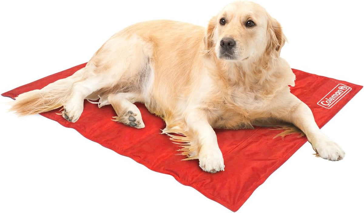 Coleman Comfort Cooling Gel Pet Pad Mat in Large 20X36, for Large Pets (Red)