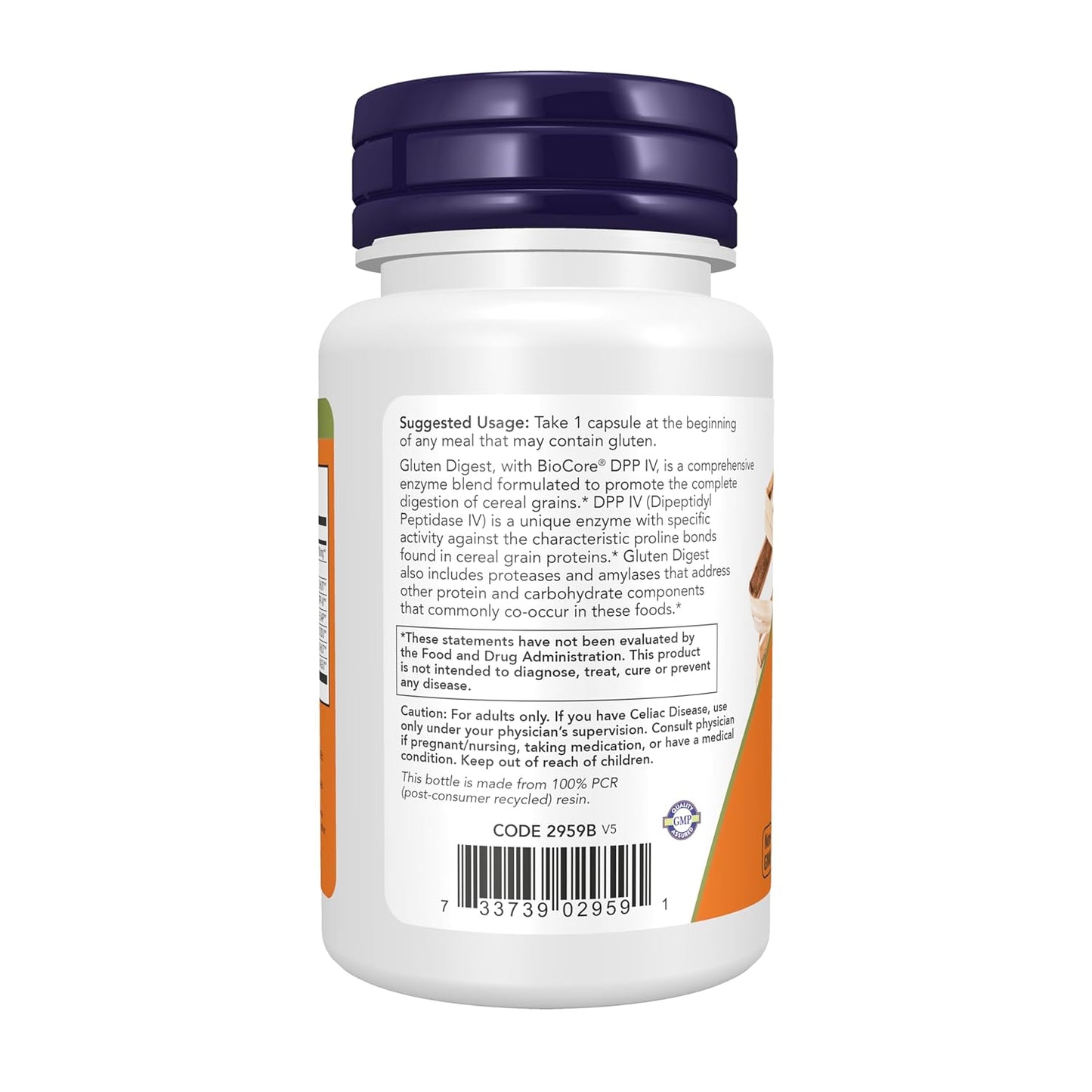 NOW Foods Supplements, Gluten Digest with Biocore®Dpp IV, Gastrointestinal Support*, 60 Veg Capsules