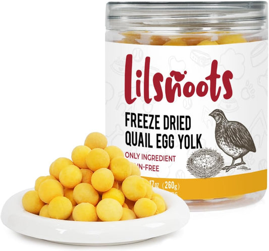 Freeze Dried Quail Egg Yolk Cat Dog Treats 9.2Oz
