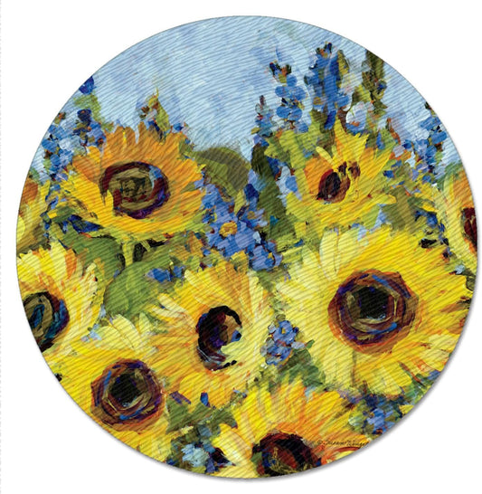 Counterart Sunflower Gallery 4Mm Tempered Glass Lazy Susan Turntable