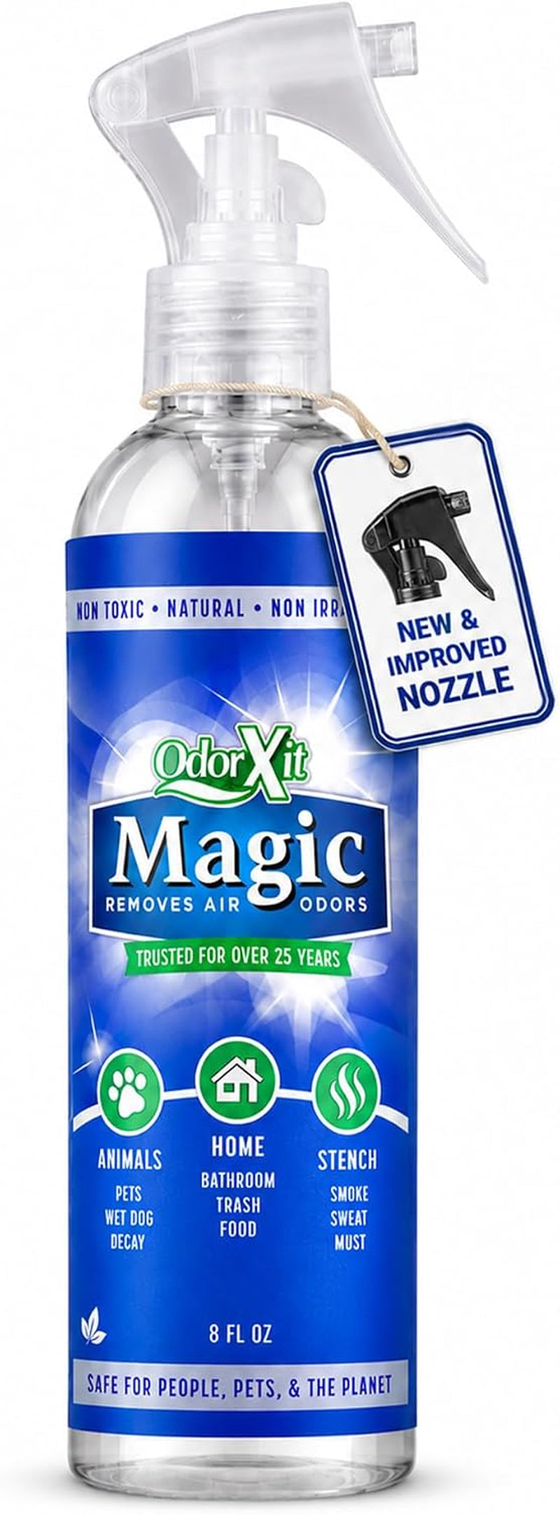 Odorxit Magic Air Odor Neutralizer Spray, Powerful Dog & Cat Urine Odor Neutralizer, Safe Air Refresher for Home, Safe Odor Absorber for Pet, Closet & Any Strong Odor Remover, 8Oz
