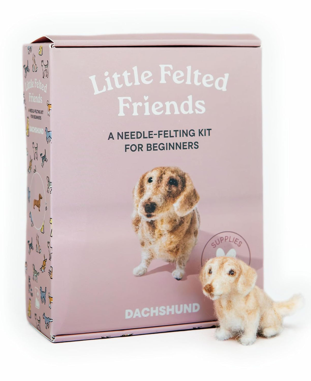 Little Felted Friends: Dachshund: Dog Needle-Felting Beginner Kits with Needles, Wool, Supplies, and Instructions (Little Felted Friends: Needle-Felting Kits for Beginners)