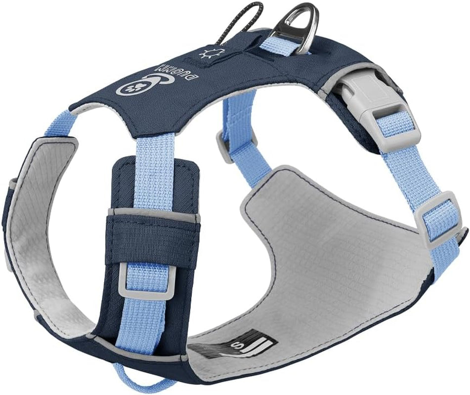 582 Neck-Safe Rear Clip No-Pull Dog Harness, Dark Blue, M