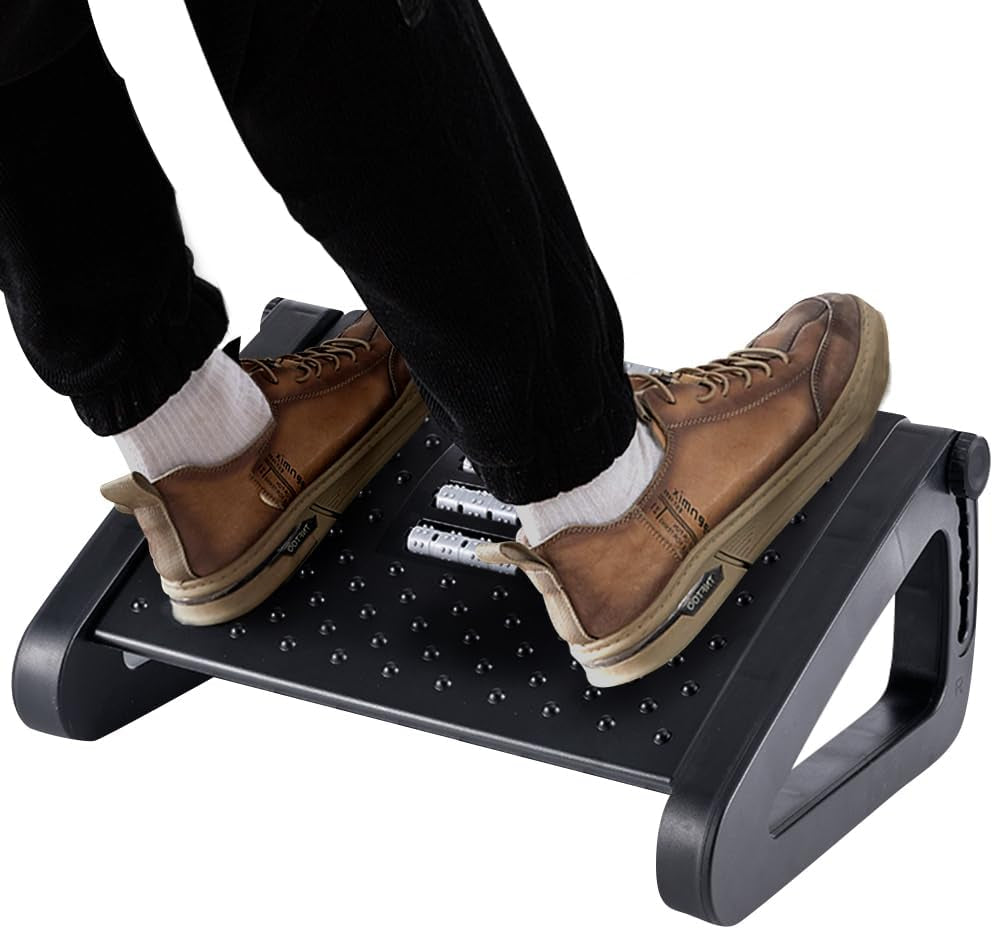 Foot Rest, Six Heights Adjustable Foot Rest under Desk at Work
