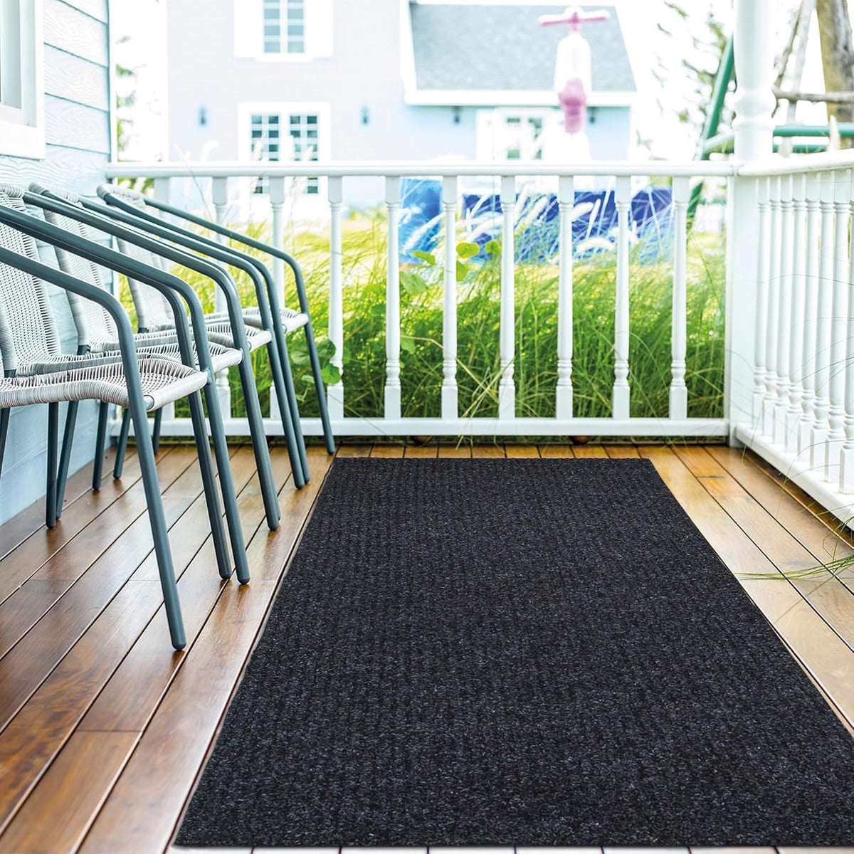 Ottomanson Waterproof Runner Rug 2’X6, Non Slip Indoor Outdoor Door Mat