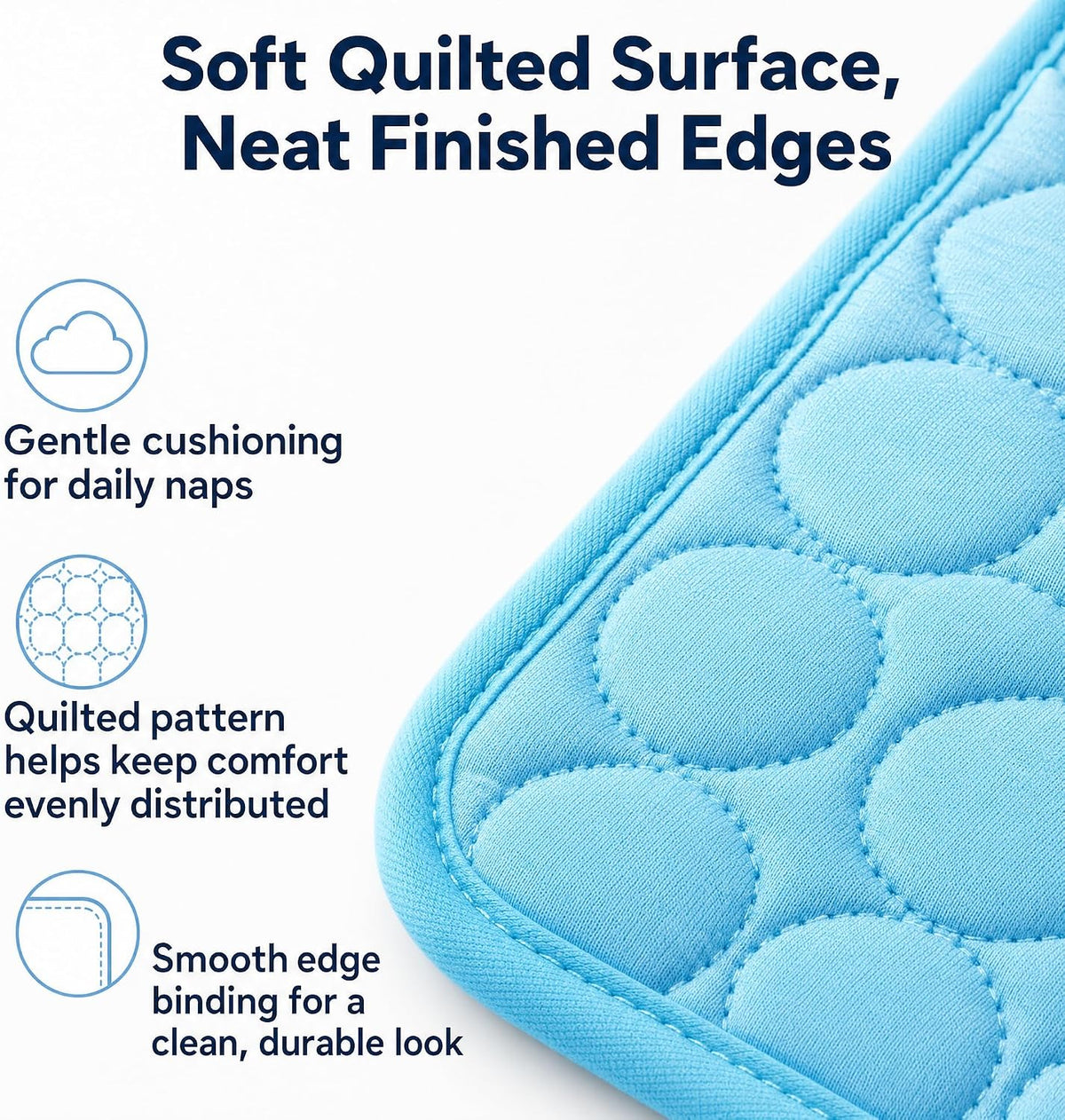 Pet Cooling Mat, 59'' × 40'' Self Cooling Dog Pad for Large Breeds, No Freezing Water or Gel, Washable Breathable Summer Mat for Crate Kennel Car Sofa Bed Floor, Indoor Outdoor