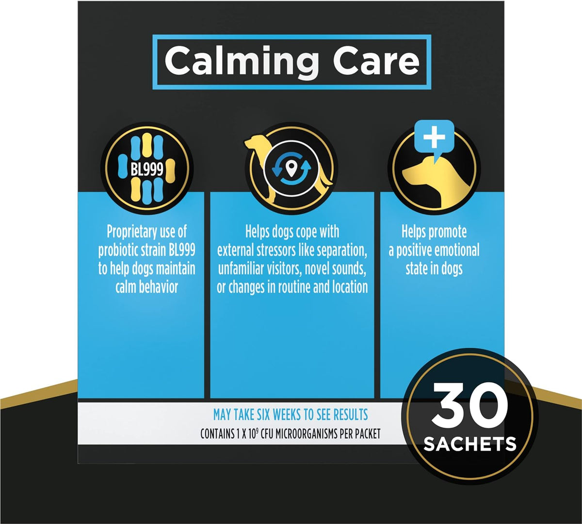 Purina Pro Plan Veterinary Supplements Calming Care Dog Supplement, 30 Ct
