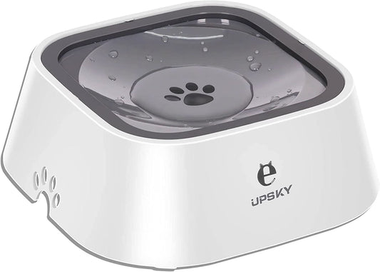 UPSKY 35Oz No-Spill Pet Water Bowl, Slow Water Feeder for Dogs and Cats