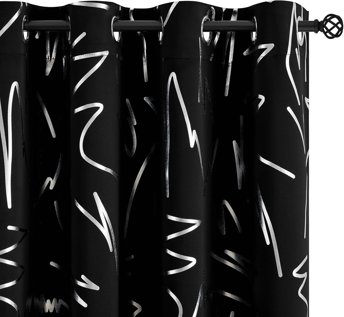 Simplehome Black Blackout Curtains for Living Room 84 Inch Long Room Darken