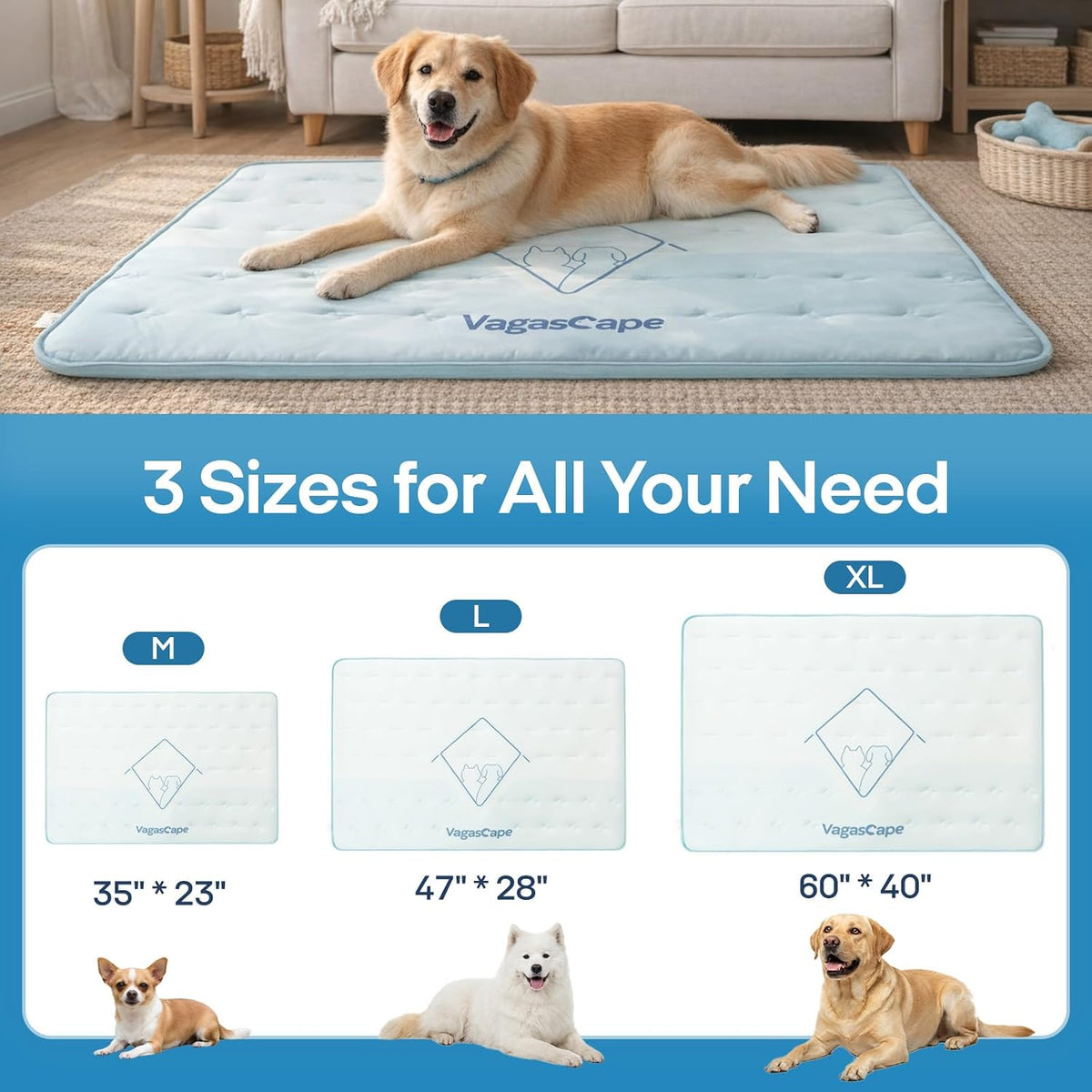 Vagascape 3.0 Supportive Double Sided Dog Cooling Mat