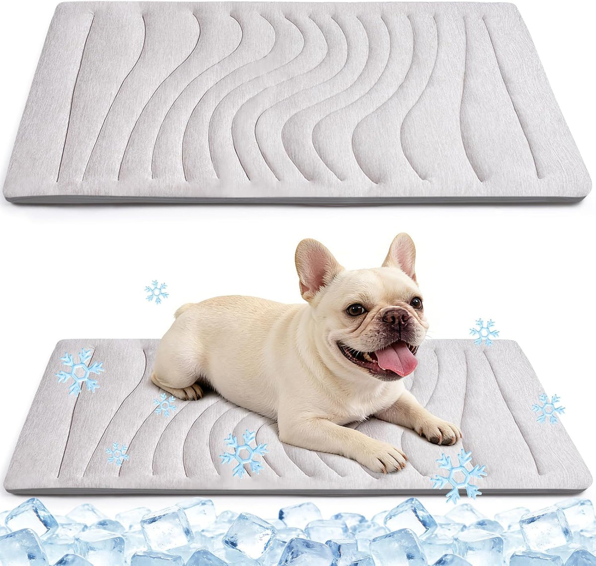 Dog Cooling Mat, 36"X23" Reversible Pad, Scratch-Resistant,Machine Washable