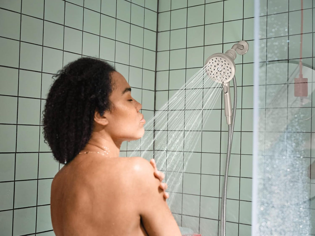 Moen Verso Handshower, Detachable round Shower Head with Magnetix Docking System, 60" Hose, Spot Resist Brushed Nickel, 220H2SRN