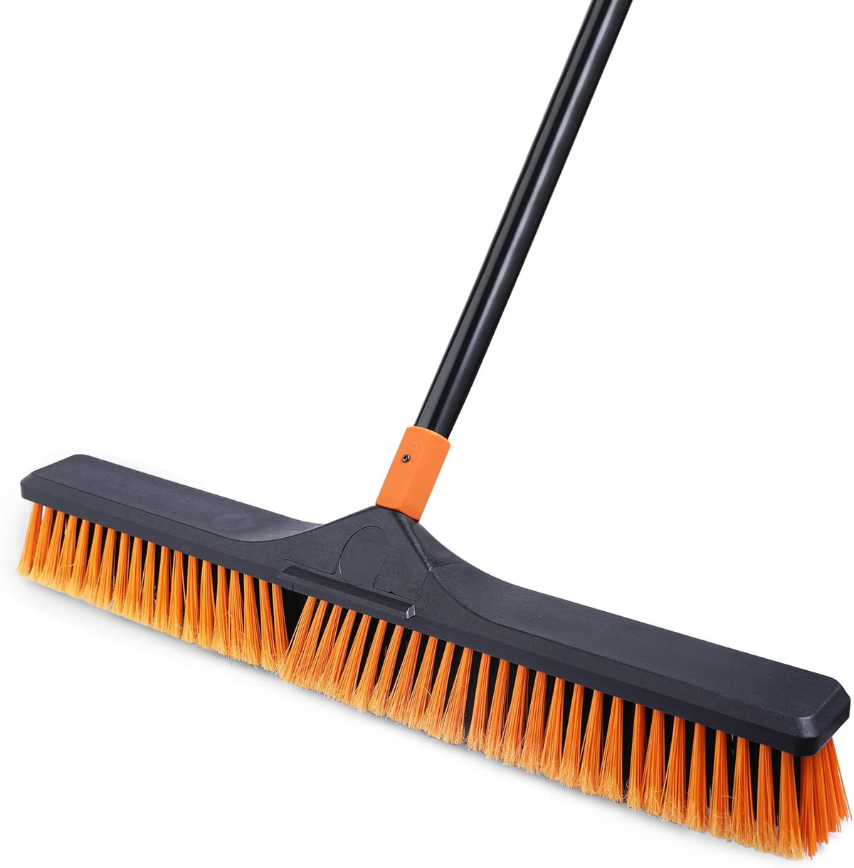 CLEANHOME 24" Push Broom Brush Outdoor for Shop, Deck, Garage, Concrete
