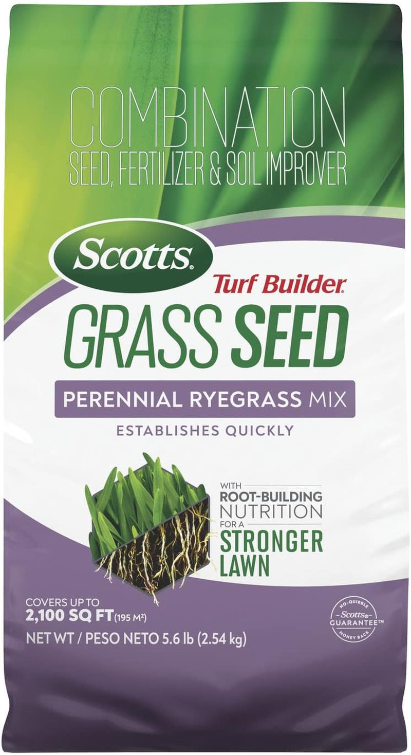 Scotts Turf Builder Grass Seed Perennial Ryegrass Mix, 5.6 Lbs.