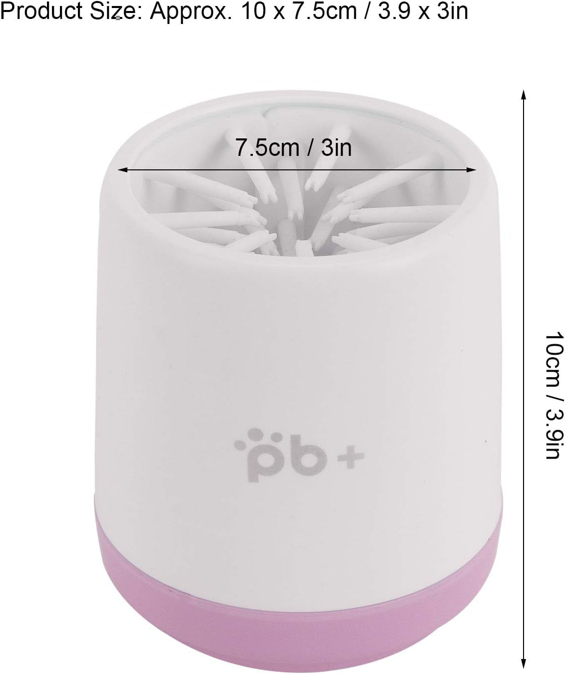 Dog Washer Cup, Protable Safe and Non‑Irritating Dog Washer Feet Cleaner for Dog for Dogs for Paws(Pink)