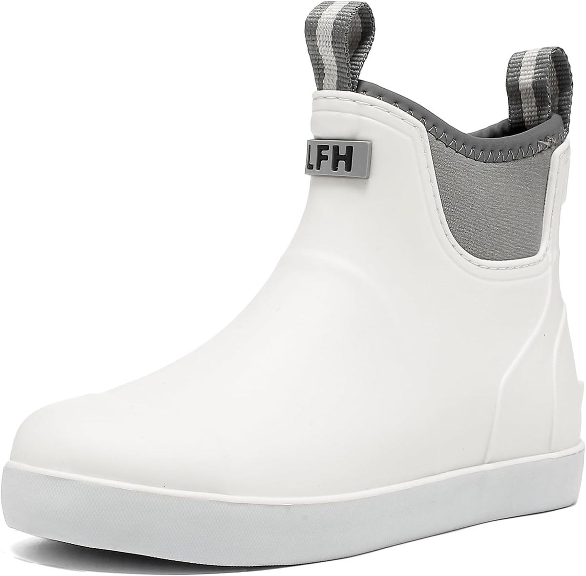 Women'S Deck Boots Rubber Rain Boots Chelsea Ankle Booties