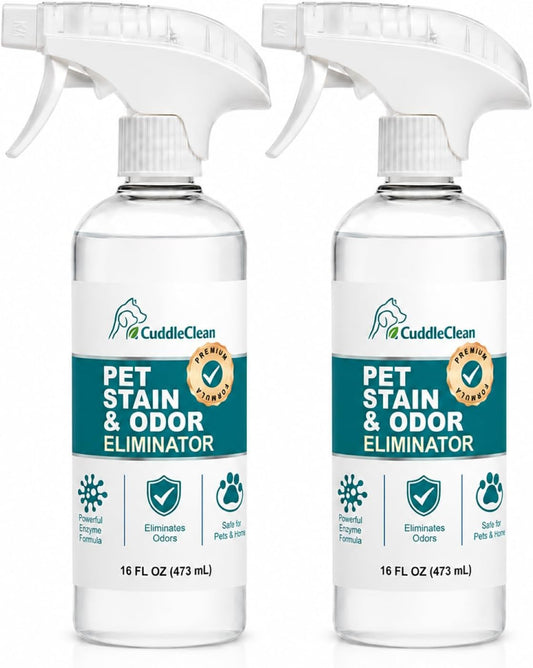 Pet Stain & Odor Remover for Dogs & Cats, Bio-Enzyme Cleaner 32Oz