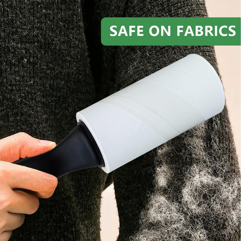 Extra Sticky Lint Roller Refills,Fits Most 3.9"-4" Standard Size Lint Roller with Inner Diameter at 1.5", 8 Pack with 720 Sheets Total, Pet Hair Remover for Clothes, Car, Furniture