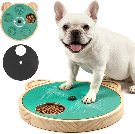 Dog Nail Scratch Board with Treat Box, Adjustable Stress-Free Nail Filing