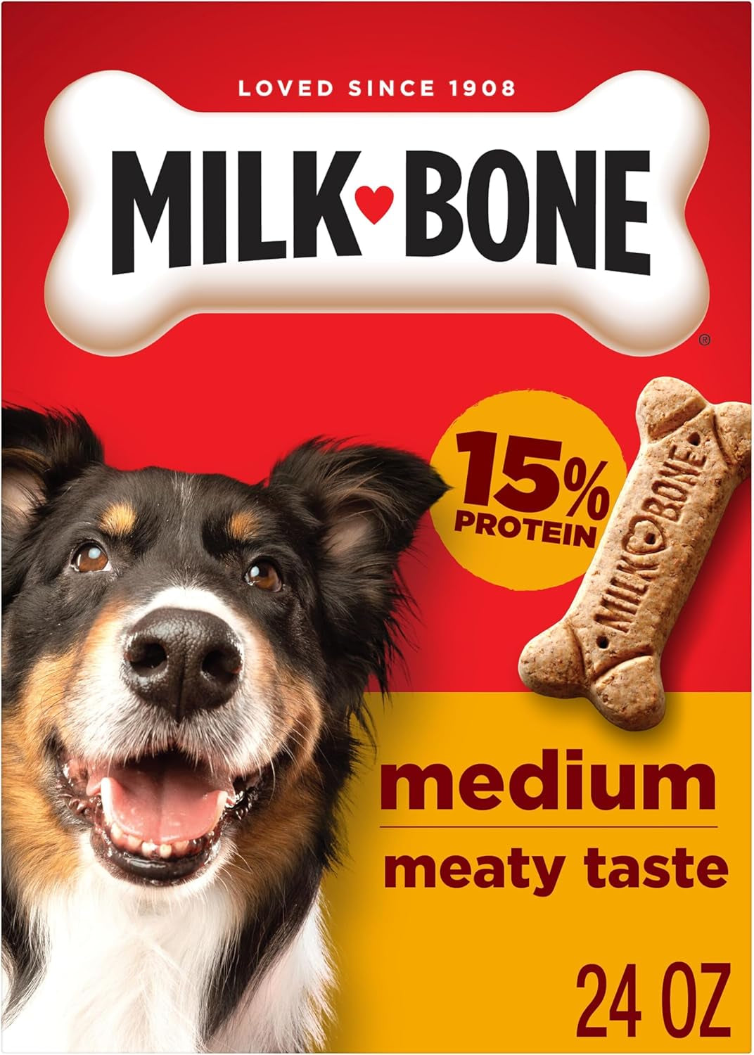 Milk-Bone Original Biscuits, Medium Dog Treats, 24 Oz. Box