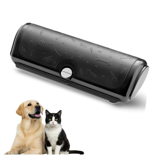 Dog and Cat Deshedding Brush for Short Hair, Black