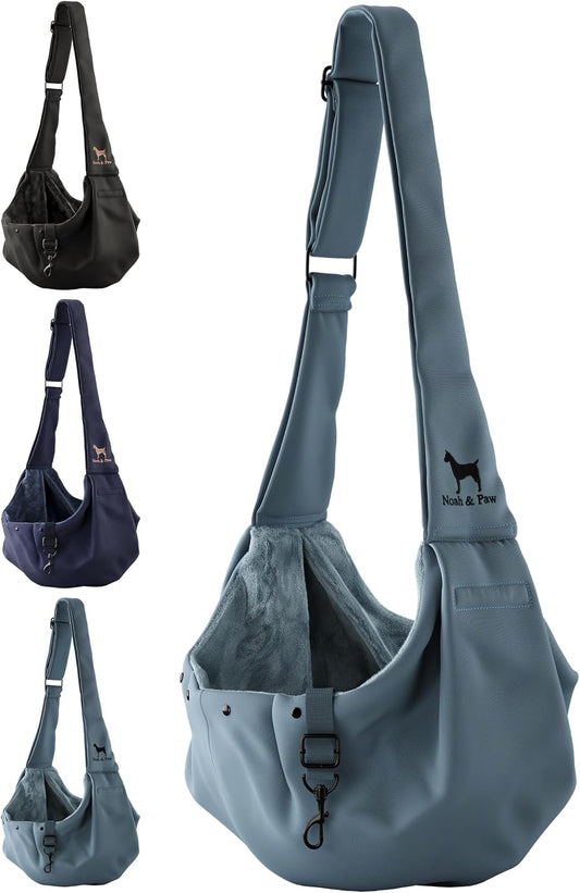 Dog Carrier Sling for Small Dogs & Cats 5-18 Lbs (Premium Twill)