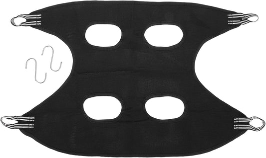 Cat Grooming Hammock Harness, Multifunctional Comfortable Pet Grooming Sling with Hook and Loop Fastener, for Nail Trimming Brushing Teeth Cleaning (M)