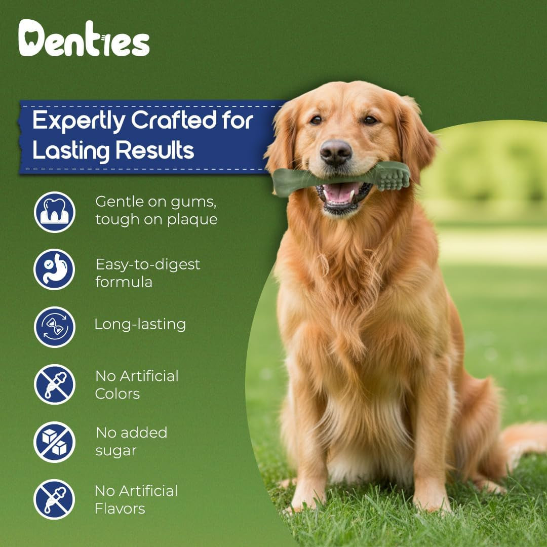 Dental Chews for Dogs – Vet Recommended Dental Dog Treats for Tiny/Small Dogs(Up to 22 Lbs), Cleans Teeth, Freshens Breath, Reduce Plaque & Tartar,Mint Chicken & Beef Recipe,16Oz Pack,57 Count